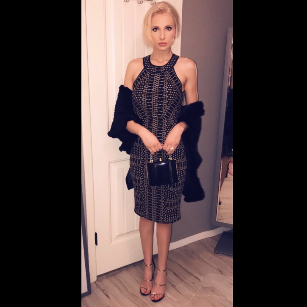 BCBG Body-Con Mid Length Dress